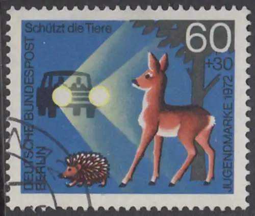 BERLIN 1972 Michel-Nummer 421 gestempelt EINZELMARKE (g)