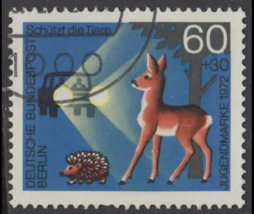 BERLIN 1972 Michel-Nummer 421 gestempelt EINZELMARKE (e)