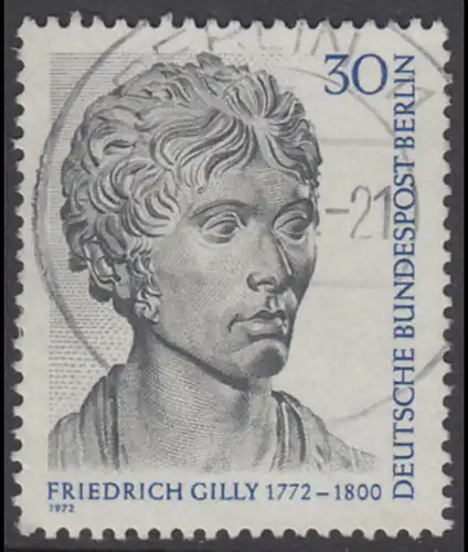 BERLIN 1972 Michel-Nummer 422 gestempelt EINZELMARKE (m)