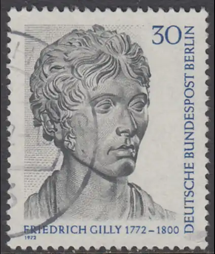 BERLIN 1972 Michel-Nummer 422 gestempelt EINZELMARKE (e)