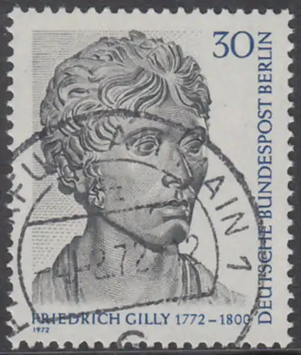 BERLIN 1972 Michel-Nummer 422 gestempelt EINZELMARKE (a)