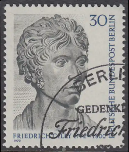 BERLIN 1972 Michel-Nummer 422 gestempelt EINZELMARKE (f)