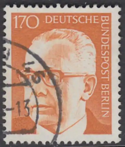 BERLIN 1972 Michel-Nummer 432 gestempelt EINZELMARKE (c)