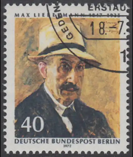 BERLIN 1972 Michel-Nummer 434 gestempelt EINZELMARKE (f)