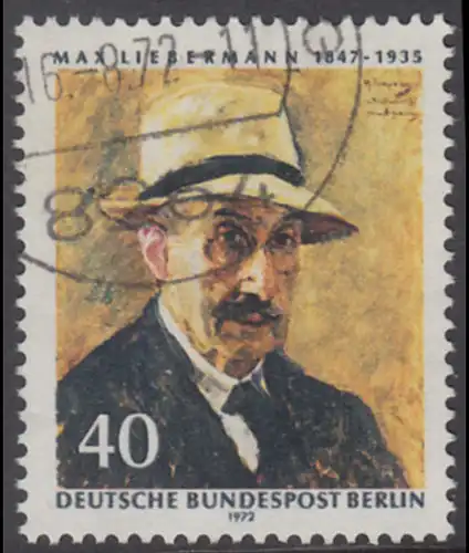 BERLIN 1972 Michel-Nummer 434 gestempelt EINZELMARKE (a)