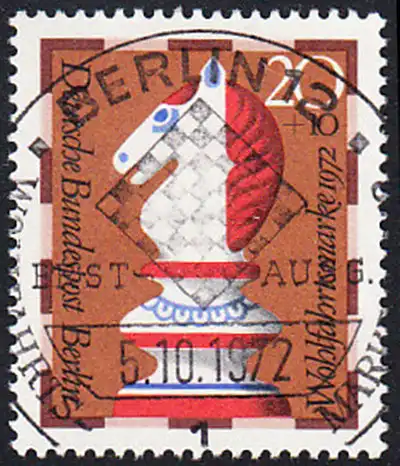 BERLIN 1972 Michel-Nummer 435 gestempelt EINZELMARKE (c)