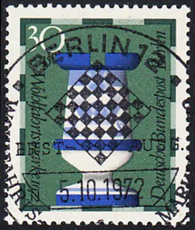 BERLIN 1972 Michel-Nummer 436 gestempelt EINZELMARKE (b)