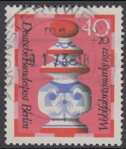 BERLIN 1972 Michel-Nummer 437 gestempelt EINZELMARKE (n)