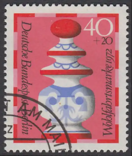 BERLIN 1972 Michel-Nummer 437 gestempelt EINZELMARKE (e)
