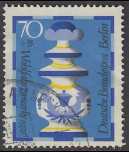 BERLIN 1972 Michel-Nummer 438 gestempelt EINZELMARKE (c)