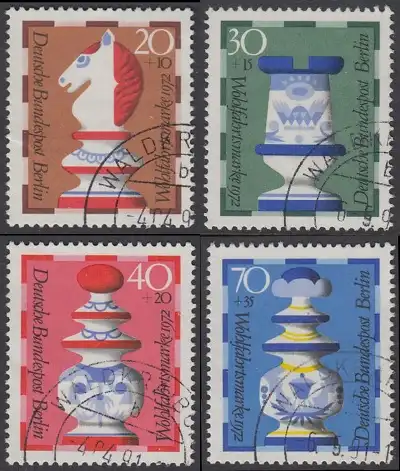 BERLIN 1972 Michel-Nummer 435-438 gestempelt SATZ(4) EINZELMARKEN (b)