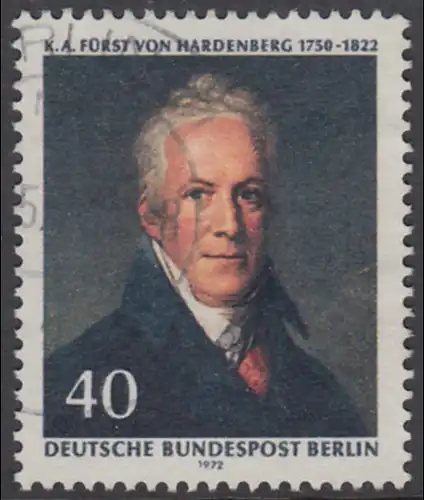 BERLIN 1972 Michel-Nummer 440 gestempelt EINZELMARKE (y)