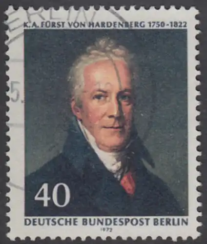 BERLIN 1972 Michel-Nummer 440 gestempelt EINZELMARKE (w)