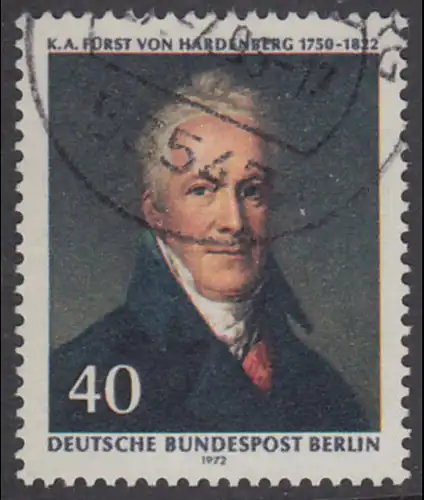 BERLIN 1972 Michel-Nummer 440 gestempelt EINZELMARKE (za)