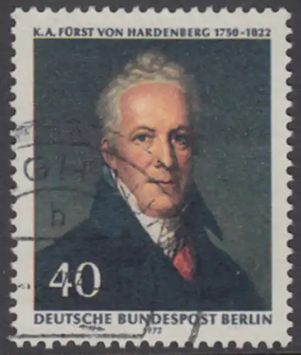 BERLIN 1972 Michel-Nummer 440 gestempelt EINZELMARKE (t)