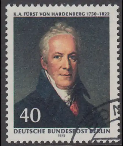 BERLIN 1972 Michel-Nummer 440 gestempelt EINZELMARKE (r)