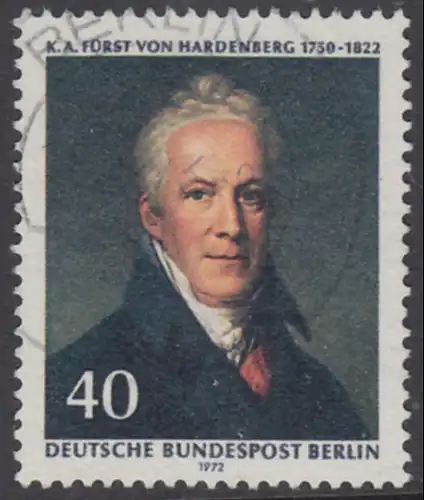 BERLIN 1972 Michel-Nummer 440 gestempelt EINZELMARKE (e)