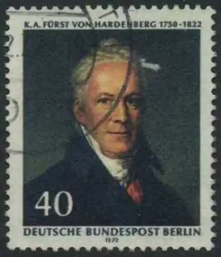 BERLIN 1972 Michel-Nummer 440 gestempelt EINZELMARKE (a)