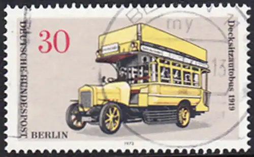 BERLIN 1973 Michel-Nummer 448 gestempelt EINZELMARKE (b)