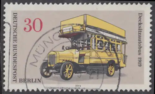 BERLIN 1973 Michel-Nummer 448 gestempelt EINZELMARKE (m)