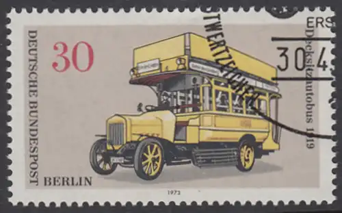 BERLIN 1973 Michel-Nummer 448 gestempelt EINZELMARKE (k)