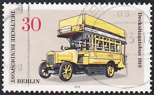 BERLIN 1973 Michel-Nummer 448 gestempelt EINZELMARKE (c)