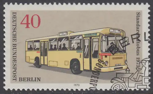 BERLIN 1973 Michel-Nummer 451 gestempelt EINZELMARKE (l)