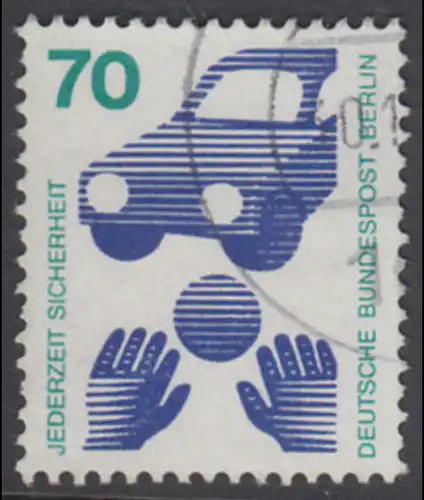 BERLIN 1973 Michel-Nummer 453 gestempelt EINZELMARKE (a)