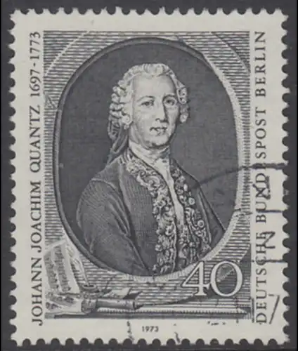 BERLIN 1973 Michel-Nummer 454 gestempelt EINZELMARKE (g)