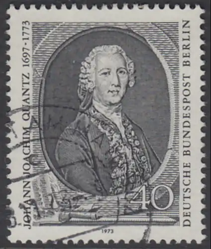 BERLIN 1973 Michel-Nummer 454 gestempelt EINZELMARKE (c)