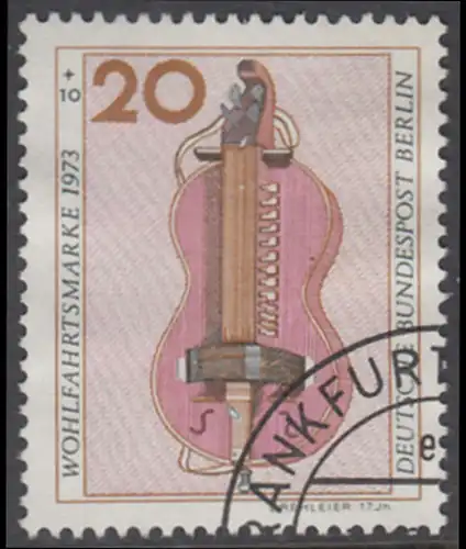 BERLIN 1973 Michel-Nummer 459 gestempelt EINZELMARKE (e)