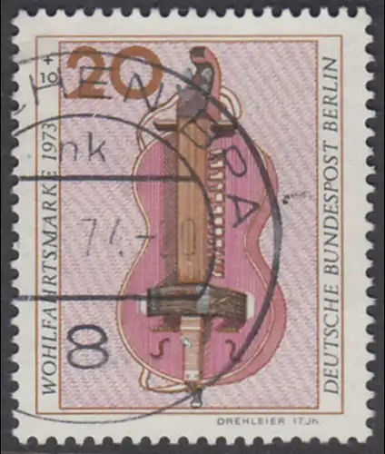 BERLIN 1973 Michel-Nummer 459 gestempelt EINZELMARKE (l)