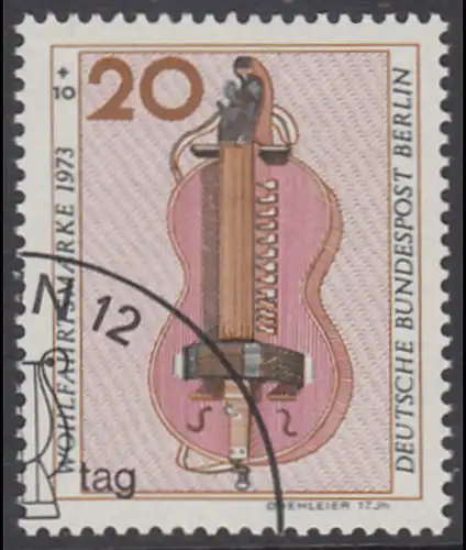BERLIN 1973 Michel-Nummer 459 gestempelt EINZELMARKE (a)