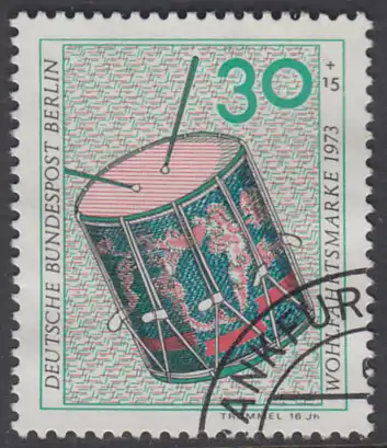 BERLIN 1973 Michel-Nummer 460 gestempelt EINZELMARKE (m)