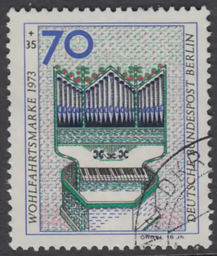 BERLIN 1973 Michel-Nummer 462 gestempelt EINZELMARKE (l)