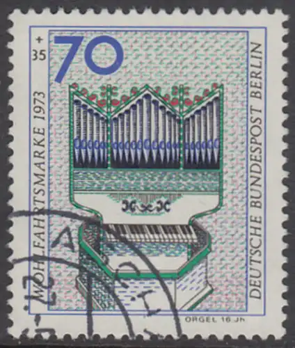 BERLIN 1973 Michel-Nummer 462 gestempelt EINZELMARKE (n)