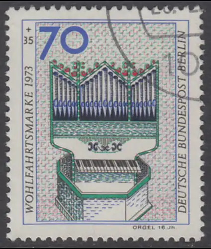 BERLIN 1973 Michel-Nummer 462 gestempelt EINZELMARKE (o)