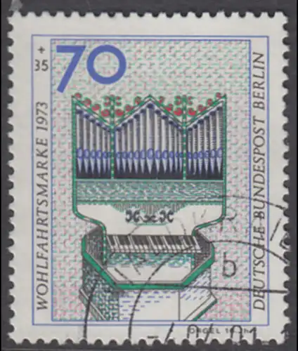 BERLIN 1973 Michel-Nummer 462 gestempelt EINZELMARKE (d)