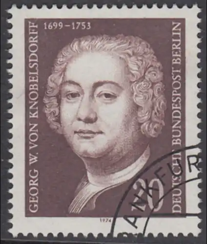 BERLIN 1974 Michel-Nummer 464 gestempelt EINZELMARKE (d)