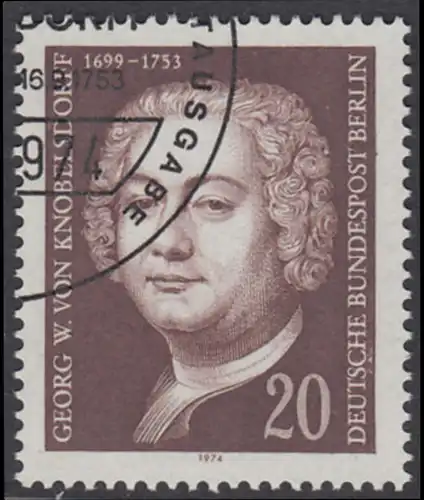 BERLIN 1974 Michel-Nummer 464 gestempelt EINZELMARKE (l)