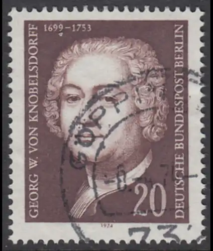 BERLIN 1974 Michel-Nummer 464 gestempelt EINZELMARKE (c)