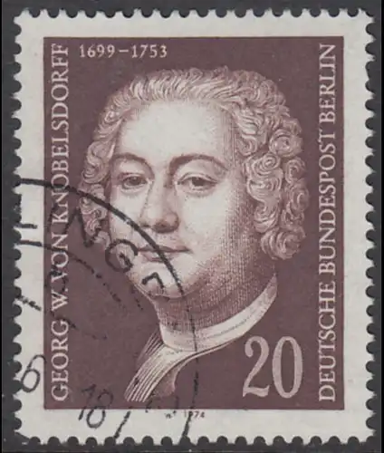 BERLIN 1974 Michel-Nummer 464 gestempelt EINZELMARKE (b)