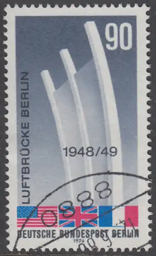 BERLIN 1974 Michel-Nummer 466 gestempelt EINZELMARKE (a)
