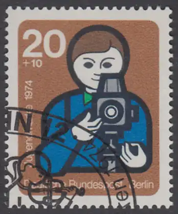 BERLIN 1974 Michel-Nummer 468 gestempelt EINZELMARKE (k)