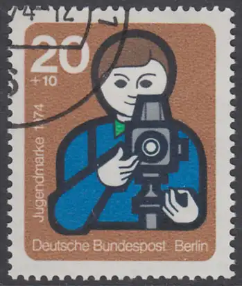 BERLIN 1974 Michel-Nummer 468 gestempelt EINZELMARKE (q)