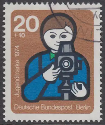 BERLIN 1974 Michel-Nummer 468 gestempelt EINZELMARKE (r)