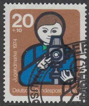 BERLIN 1974 Michel-Nummer 468 gestempelt EINZELMARKE (p)