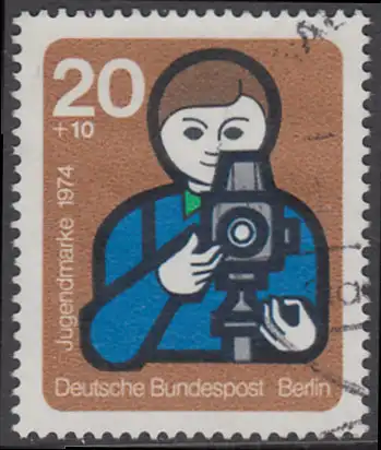BERLIN 1974 Michel-Nummer 468 gestempelt EINZELMARKE (a)