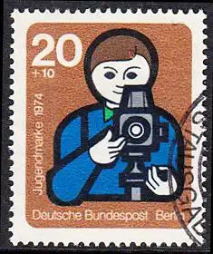 BERLIN 1974 Michel-Nummer 468 gestempelt EINZELMARKE (e)