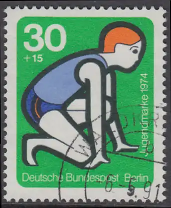 BERLIN 1974 Michel-Nummer 469 gestempelt EINZELMARKE (k)